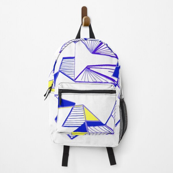 Item preview, Geometric abstract art blue futuristic designed and sold by Carolina Salazar.