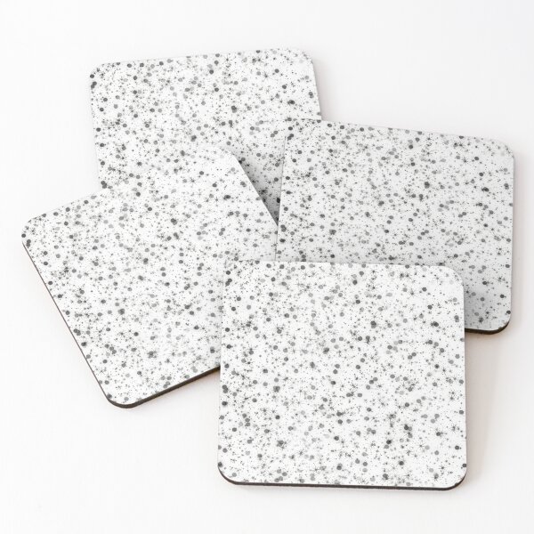 Item preview, black and white watercolor splash paint abstract illustrationwith stars designed and sold by NikaAstra.