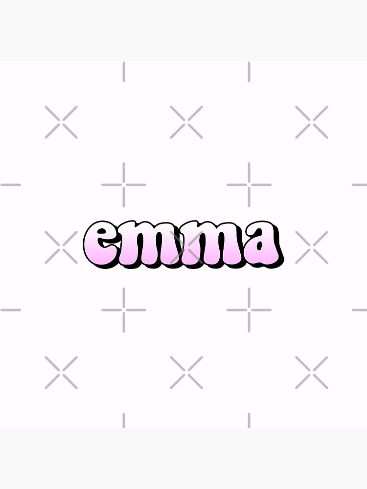 "aesthetic pastel pink gradient emma name" Poster by STAR10008 Redbubble