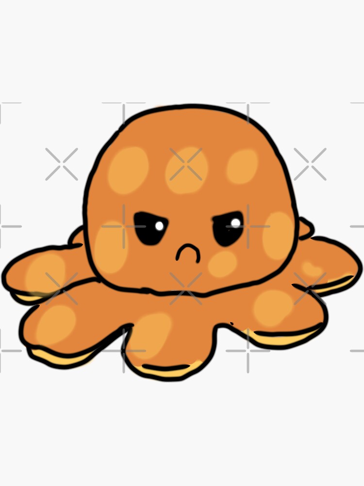 Angry Octopus Sticker By Ami02 Redbubble 4304