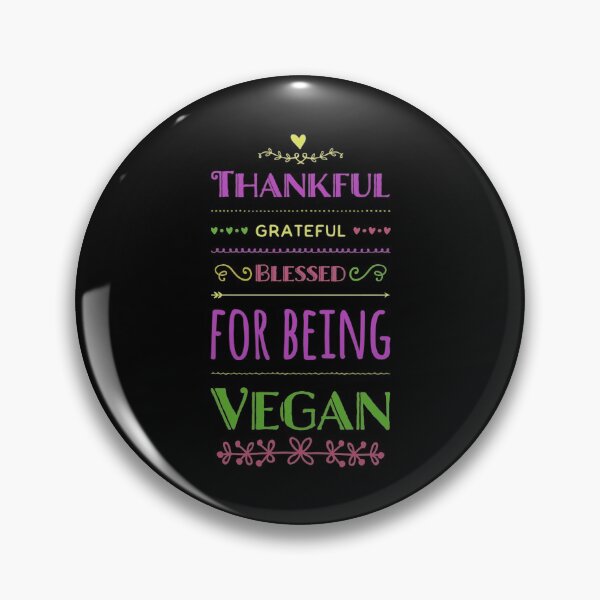 Item preview, Vegan Thanksgiving, Thankful, Grateful Blessed for Being Vegan designed and sold by Mandala108.