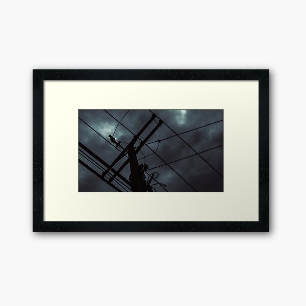 Stormy Skies Framed Art Print