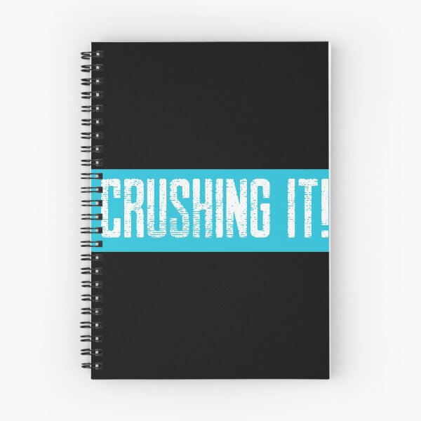 Item preview, Crushing it! Blue and white, distressed text designed and sold by JellyBeenzz.