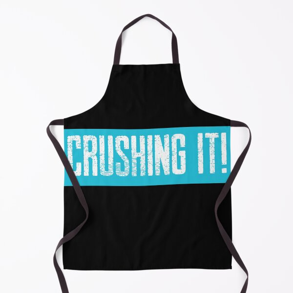 Item preview, Crushing it! Blue and white, distressed text designed and sold by JellyBeenzz.