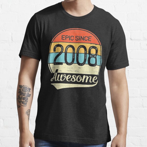 "Epic Since 2008 Awesome 12Th Birthday 12 Year Old Gift" Tshirt for Sale by MartinStudio