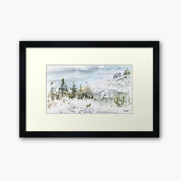 The Lone Wolf Framed Art Print