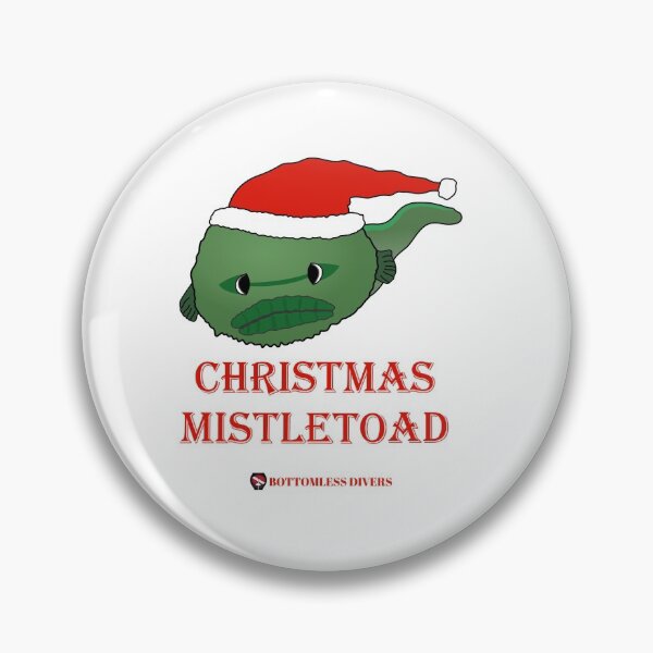 Item preview, Christmas Mistletoad Toad Fish Scuba Diving Design designed and sold by BottomlessDiver.