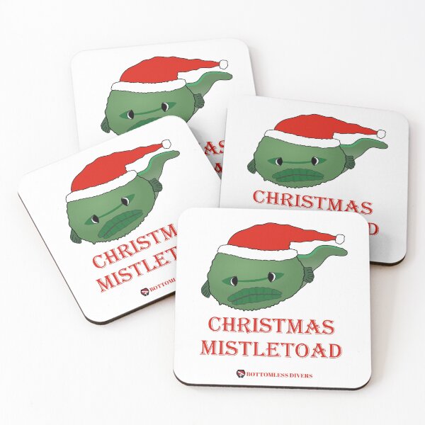 Item preview, Christmas Mistletoad Toad Fish Scuba Diving Design designed and sold by BottomlessDiver.