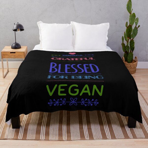 Item preview, Vegan Thanksgiving, Thankful, Grateful Blessed for Being Vegan designed and sold by Mandala108.