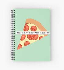 Boyle's Weekly Pizza Blasts Spiral Notebook
