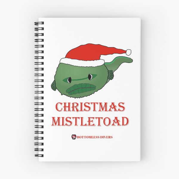 Item preview, Christmas Mistletoad Toad Fish Scuba Diving Design designed and sold by BottomlessDiver.