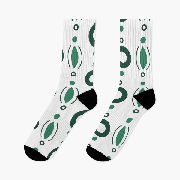 Item preview, Rings & Beads Geometric Pattern – Green designed and sold by RoguePatterns.