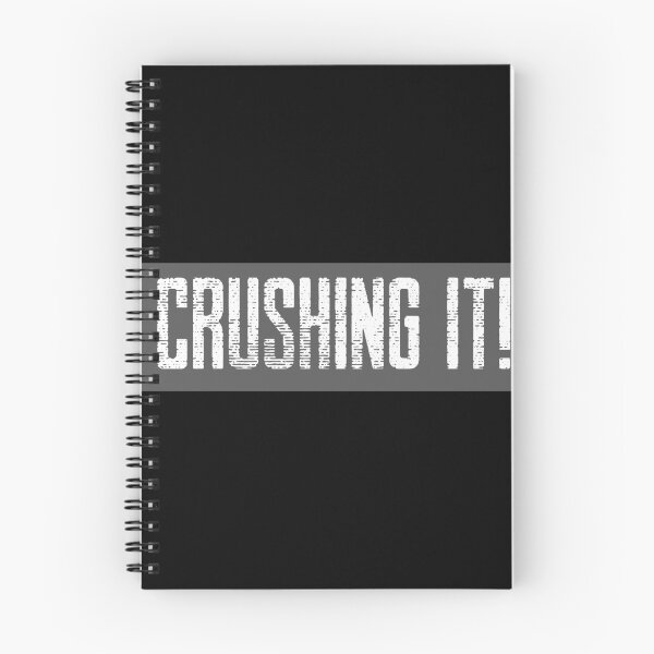 Item preview, Crushing it! Grey and white, distressed text designed and sold by JellyBeenzz.