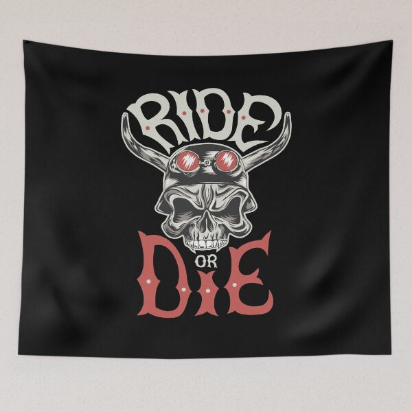 Item preview, skull in motorcycle helmet designed and sold by PG Shop Art.