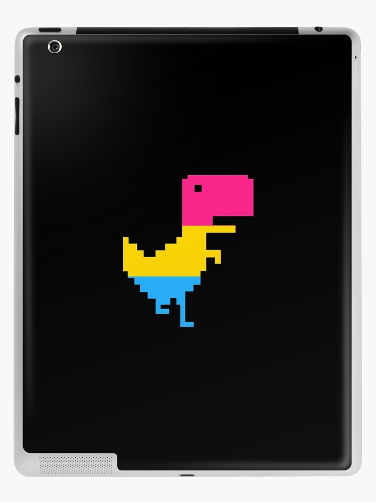 Google Chrome Dino T Rex LGBT Pansexual Pride Flag Dinosaur | iPad Case &  Skin