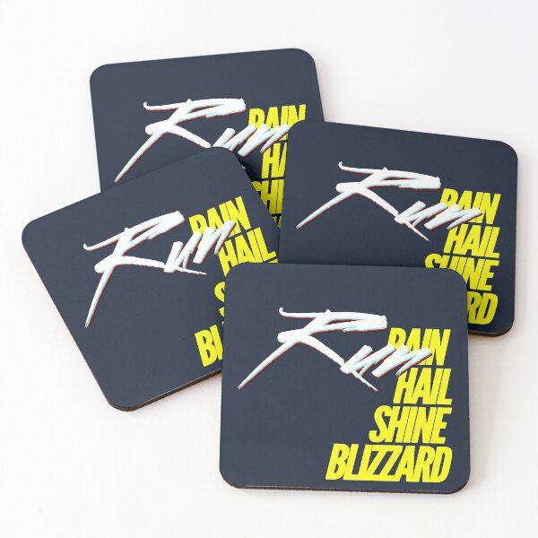 Item preview, Rain Hail Shine Blizzard RUN Yellow Blaze White Blitz | Runners World designed and sold by Desznr.