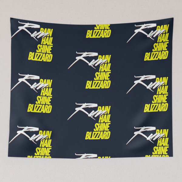 Item preview, Rain Hail Shine Blizzard RUN Yellow Blaze White Blitz | Runners World designed and sold by Desznr.