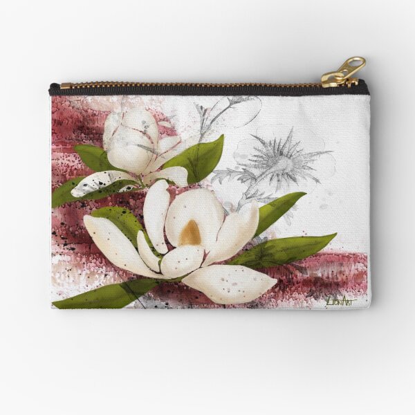 Magnolia in my head Zipper Pouch