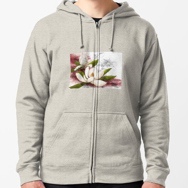 Magnolia in my head Zipped Hoodie