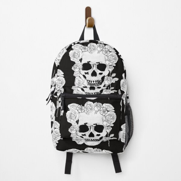 Item preview, Halloween skull and flowers designed and sold by EstiloSoul.