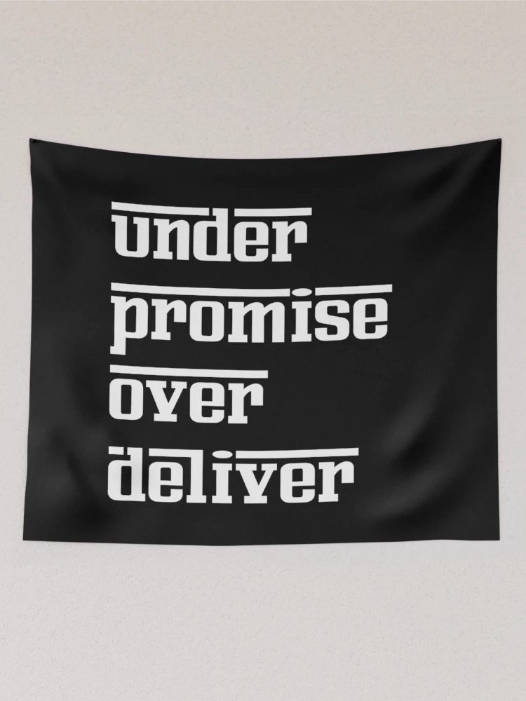 Thumbnail 2 of 3, Tapestry, Under Promise Over Deliver designed and sold by DesignsofNote.