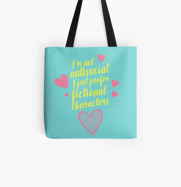 NOT ANTISOCIAL All Over Print Tote Bag