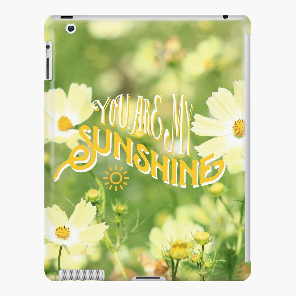 You Are My Sunshine Pretty Yellow Cosmos Flowers iPad Case & Skin