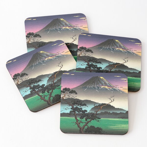 Item preview, Tsuchiya Koitsu - Mount Fuji evening view from Lake Sai designed and sold by magicmagnet.