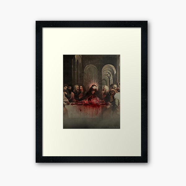 Vista previa del artículo con la obra «La última cena», diseñado y vendido por cvltside.
