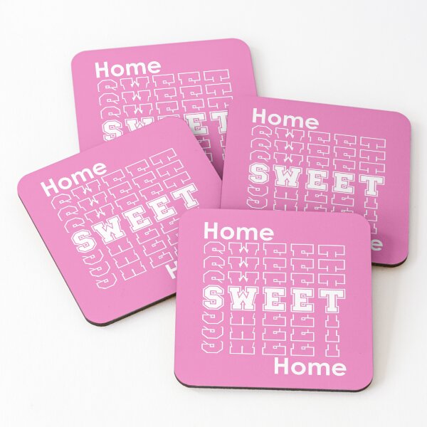 Item preview, Home Sweet Home | Retro Homebody Home Decor - Pink designed and sold by 4wordsmovement.