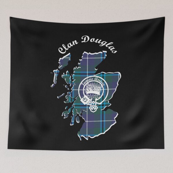 Item preview, Clan Douglas Scotland Map Crest designed and sold by BagTown Clans.