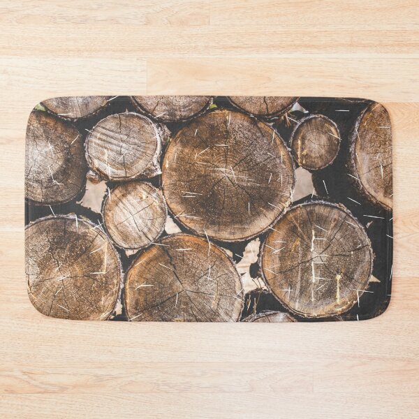 Item preview, Cut Wood Logs Fresh Smell Of Saw Dust Pattern designed and sold by loveoceanair.
