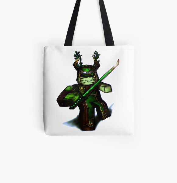 Green Samurai Blox Tote Bag By Pengu8 Redbubble - roblox chill face tote bag by ivarkorr redbubble