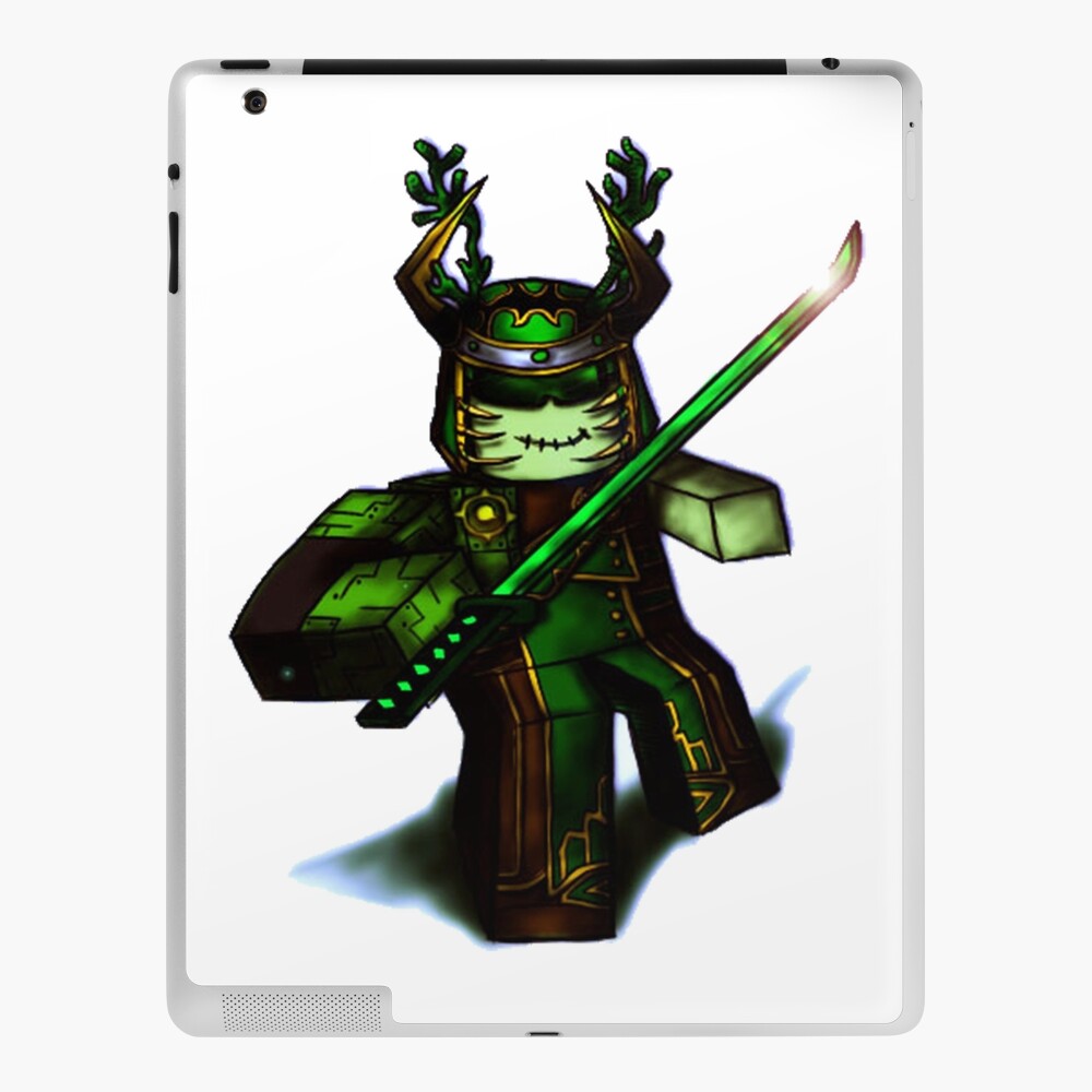 Green Samurai Blox Ipad Case Skin By Pengu8 Redbubble - how to drop things on roblox ipad