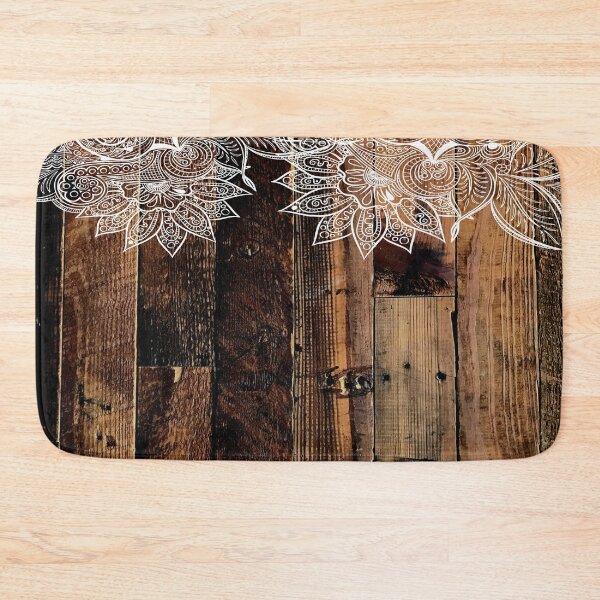 Item preview, rustic country farmhouse chic vintage lace barnwood designed and sold by LEILA ART SPACE.