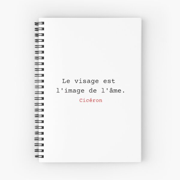 Item preview, Le visage est l'image de l'âme. Citation de Cicéron. designed and sold by Vintage-TM.