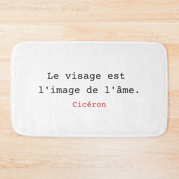Item preview, Le visage est l'image de l'âme. Citation de Cicéron. designed and sold by Vintage-TM.