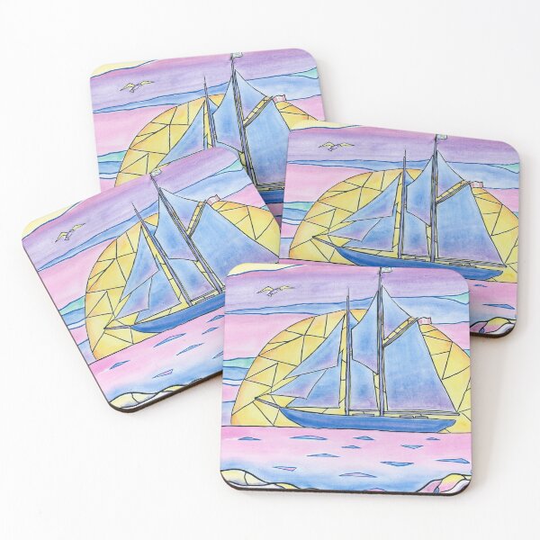 Come Sail Away Coasters (Set of 4)