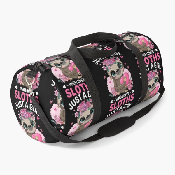 Pink Sloth popular Duffel Bag