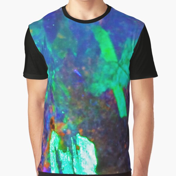 Australian Opal Gem Pattern Graphic T-Shirt