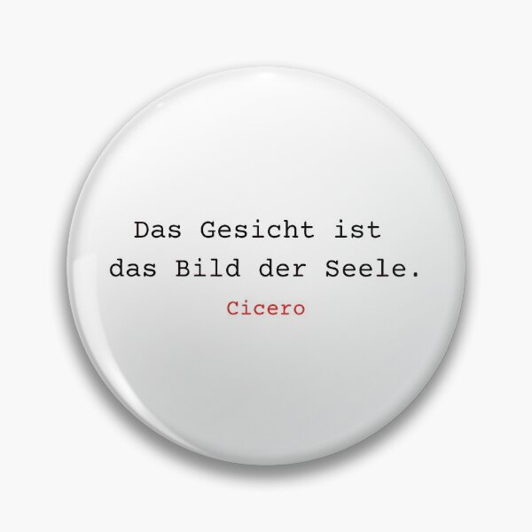 Item preview, Das Gesicht ist das Bild der Seele. Zitat aus Cicero. designed and sold by Vintage-TM.
