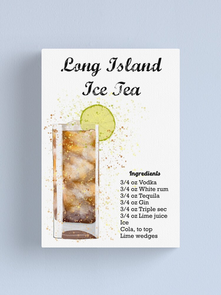 Long Island Iced Tea Print Cocktail Print Cocktail Recipes