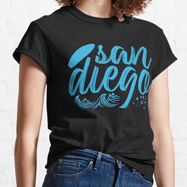  Womens Slam Diego California Tee San Diego V-Neck T-Shirt :  Sports & Outdoors