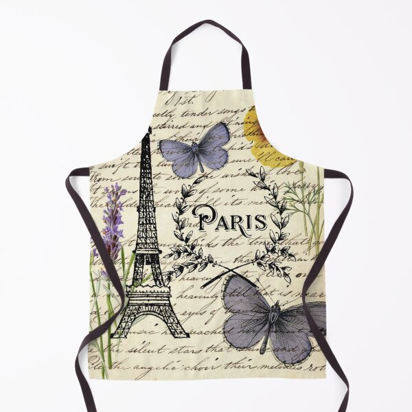 Item preview, dark academia botanical butterfly french scripts floral paris eiffel tower designed and sold by LEILA ART SPACE.
