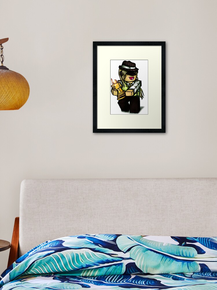 Famous Girl Blox Framed Art Print By Pengu8 Redbubble - boba fett trophy roblox