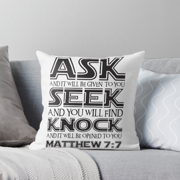 Item preview, Matthew 7:7 designed and sold by plushism.