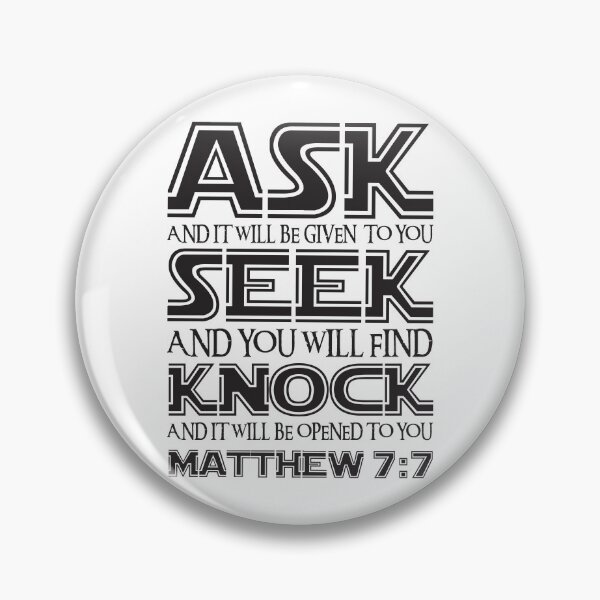 Item preview, Matthew 7:7 designed and sold by plushism.