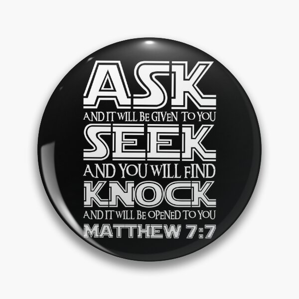 Item preview, Matthew 7:7 designed and sold by plushism.
