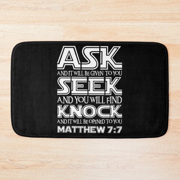 Item preview, Matthew 7:7 designed and sold by plushism.