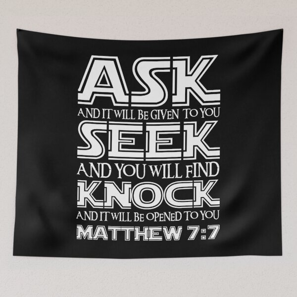Item preview, Matthew 7:7 designed and sold by plushism.